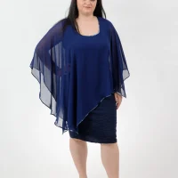 rochia fluture bleumarin