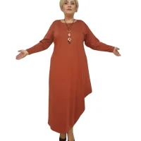 rochie unella caramiziu