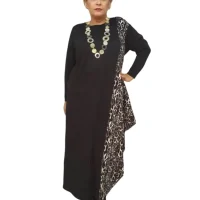 rochie unella duo pontiroma negru animal print