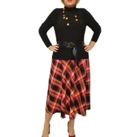 fusta dora cloche carouri rosii