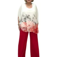 Bluza Anca Alba cu Model