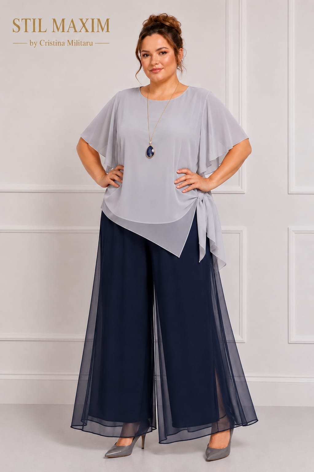 Bluza Mihaela Culori Pastel - imagine 3