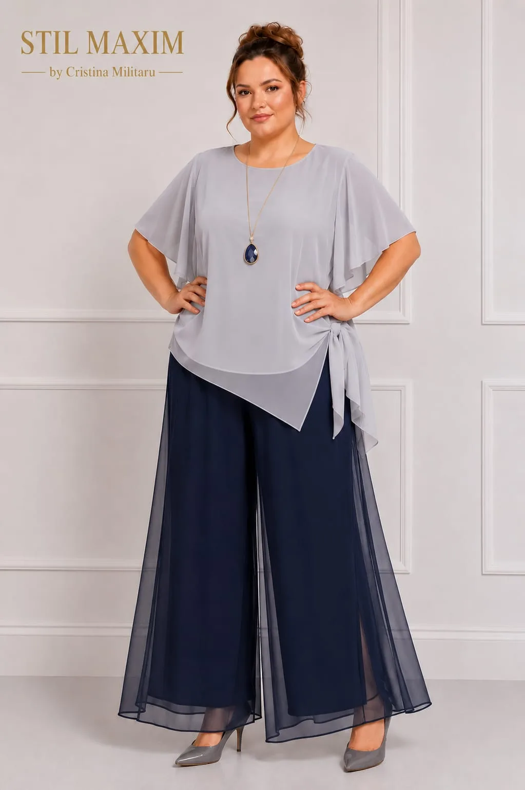 Bluza Mihaela Culori Pastel - imagine 3